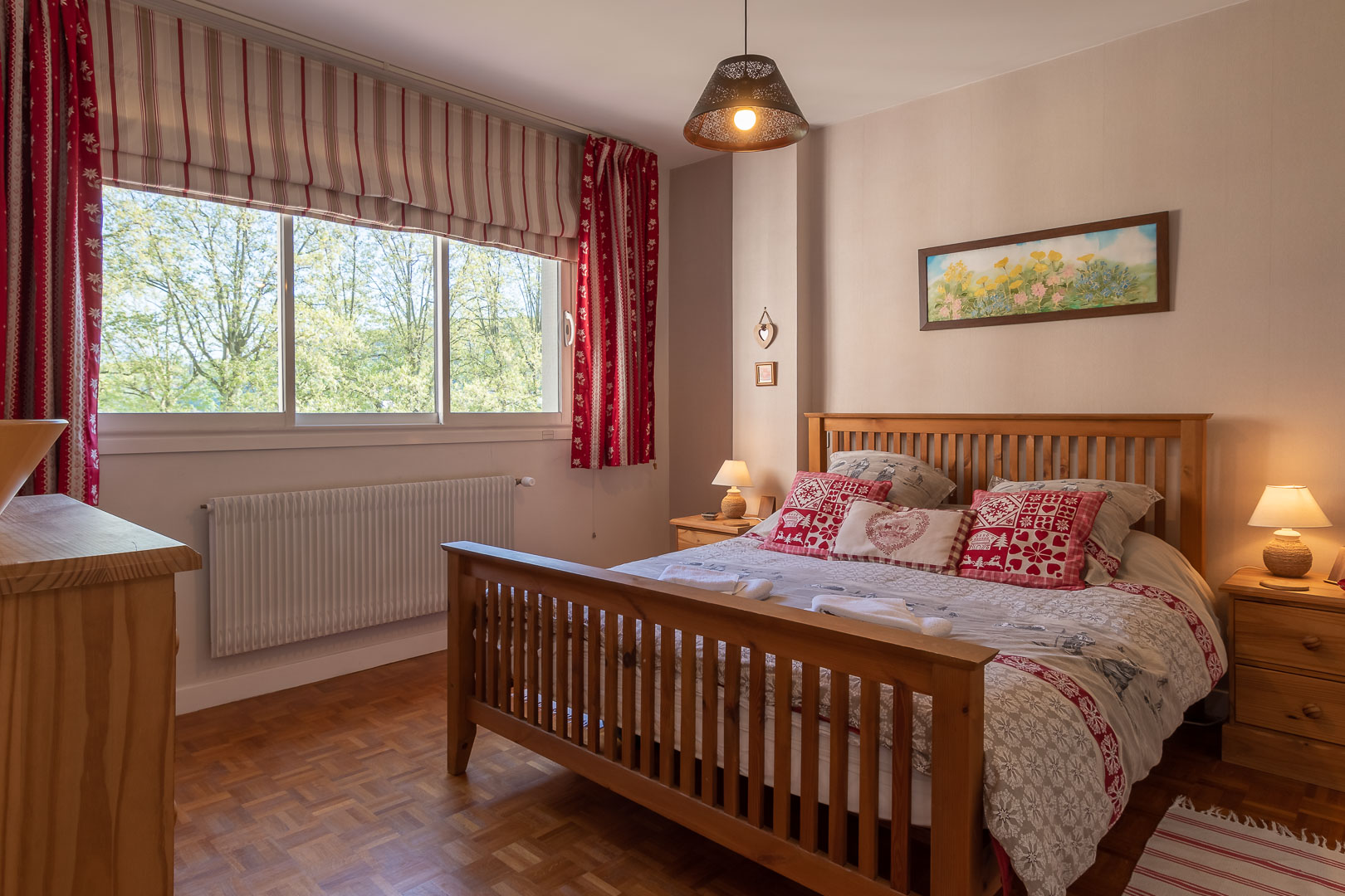 Bedroom with king-sized bed