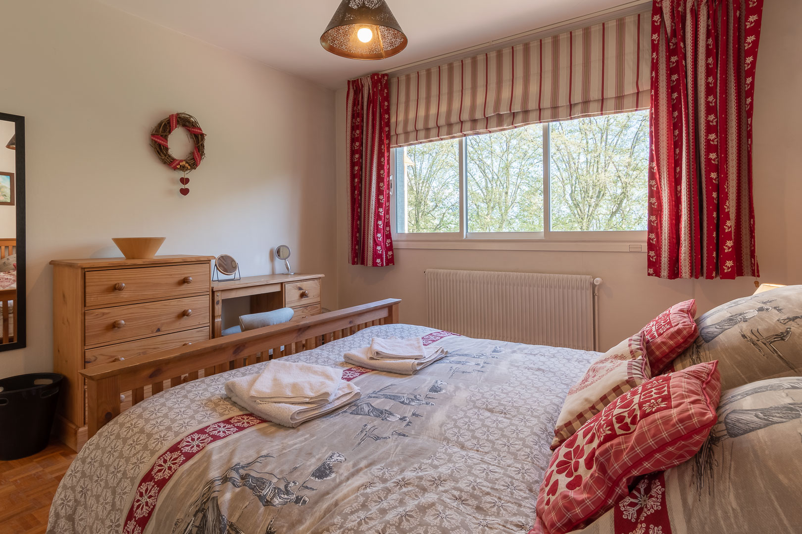 Bedroom with king-sized bed