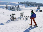 skiing at Semnoz